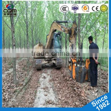 Tree transplanter with high speed fixed on excavator