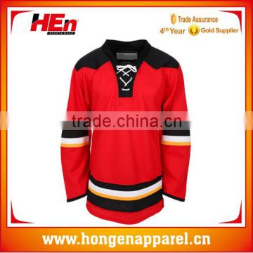 Hongen apparel 2017 Hockey Sports Uniforms&Fully Sublimation Ice Hockey uniforms&Custom Ice Hockey Jersey
