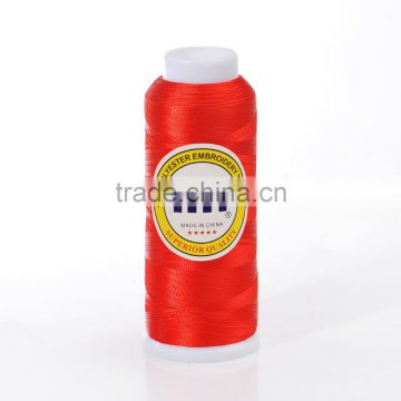 Cheap 100% polyester red embroidery thread
