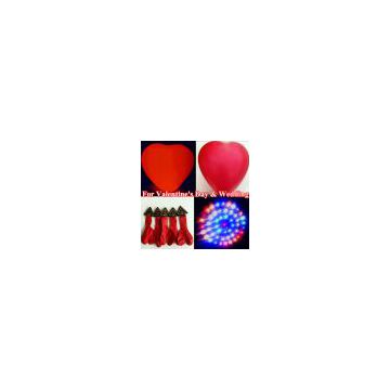 Heart LED flashing balloon for Valentine\\\'s Day wedding