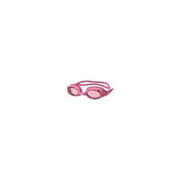 Customized Pink Anti Fog Mirrored Swimming Goggles for Womens , Mens