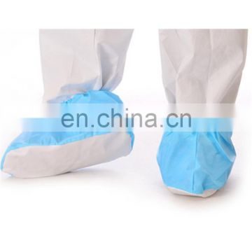 PP+CPE shoe covers with non slip PVC sole