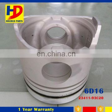 6D16 Piston With Pin Diesel Engine 118MM 23411-93C20