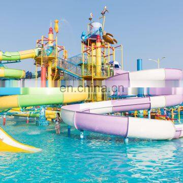 Giant amusement park equipment swimming pool slides water slide for sale