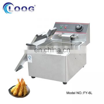 Safe Kitchen Countertop French Fries Equipment Electric Fryer Machine For Sale