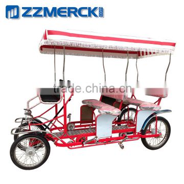 Four person sightseeing pedal bike