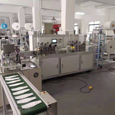 Disposable High Speed Nonwoven Folding Mask Machine With High Quality