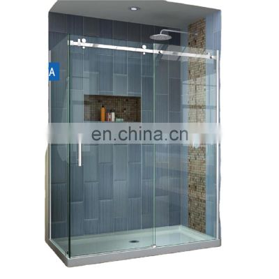Good price simple Bathroom tempered glass shower cabin