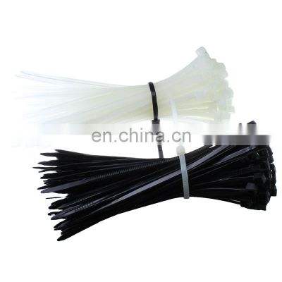 Multifunction self locking black white wire cable tie nylon zip cable tie