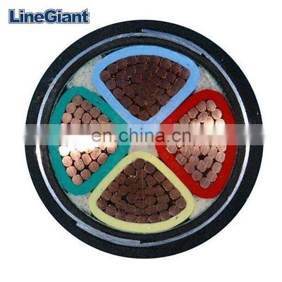 PVC Insulated Copper Power Cable 4 core cable 10mm2 120mm 25mm 70mm 16mm SWA Armoured Cable