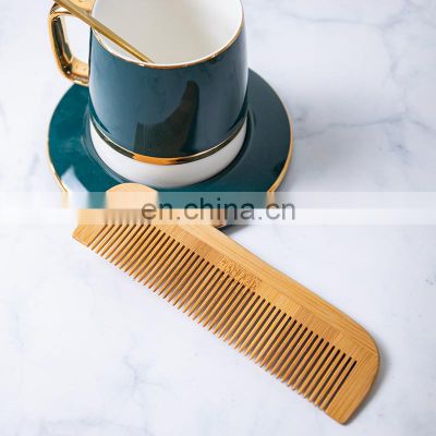 Wholesale hot sale eco-friendly customized logo hotel travel wood bamboo hair comb