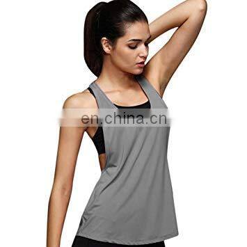 Custom made gym sports workout fitness yoga Big Arms Cut stringer Tank top women