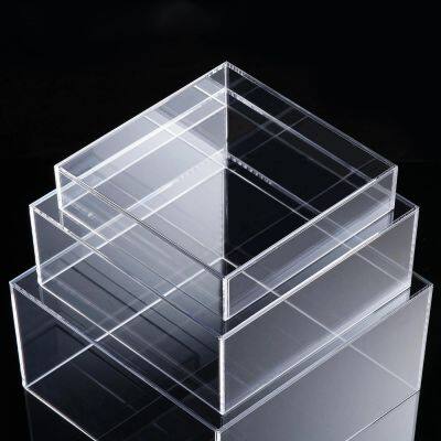 Transparent Acrylic Display Riser Boxes with Hollow Bottoms