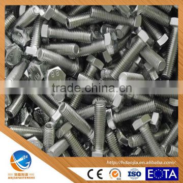 China Supplier Good Quality and Competitive Carbon Steel Hex Bolt with ISO, DIN, JIS, ASTM, ASEM M6-M24