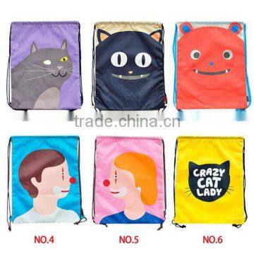 Cute design kids School travel Bag string bag storage bag