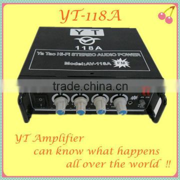 Soft antenna/CD/VCD/DVD/mini car dj amplifier dj YT-118A with Iron case/arms
