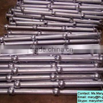 Galvanized steel stanchions