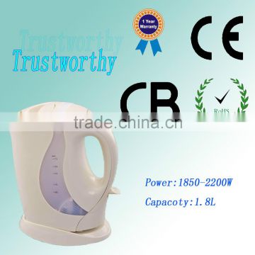 new portable high quality and fast plastic electric kettle