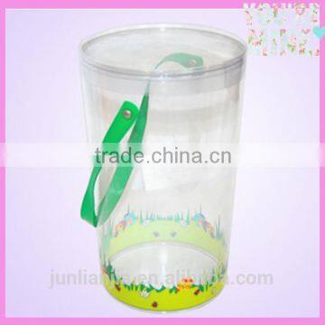 Various size and printed hanging plastic tubes