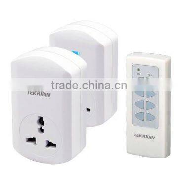 Wireless Remote control socket with universal wireless power plug TW68C 1V2,220v power plug, european plug