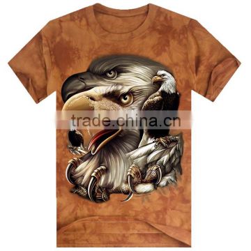 summer eagle 3D t shirt o neck short sleeve men t-shirts
