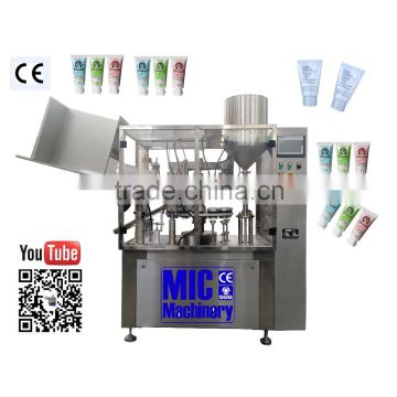 Micmachinery 304 Stainless Steel material hand cream filling sealing machine automatic tube filling sealing machine