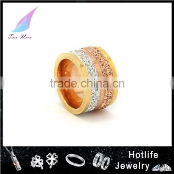 best products for import two-tone cubic zirconia ring pave wide gold rings