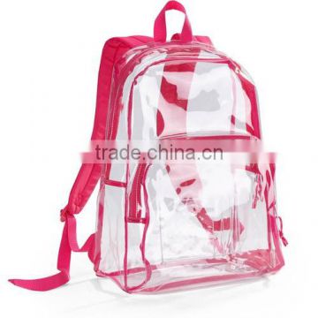 2015 best selling clear plastic backpack