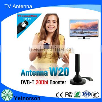 174 230/470 862MHz tv antenna active digital dvb-t tv antenna with IEC/F connector
