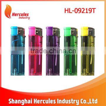 Electronic colorful gas flame cigarette lighter HL-09219T