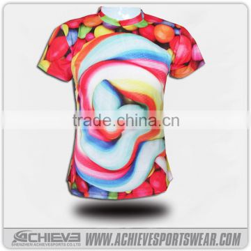 high quality wholesale polyester spandex hip hop t shirt