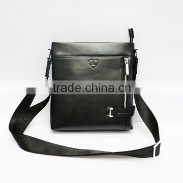 Newest shoulder bag black genuine leather bag briefcase for men