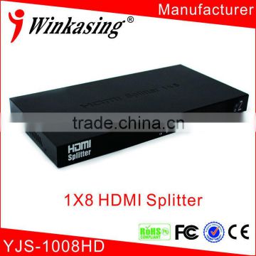 HDMI Splitter 1 in 8 out for surveillance camera YJS-1008HD