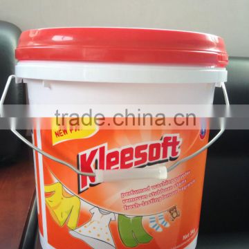 washing powder plastic pail bucket 10L(3kg)