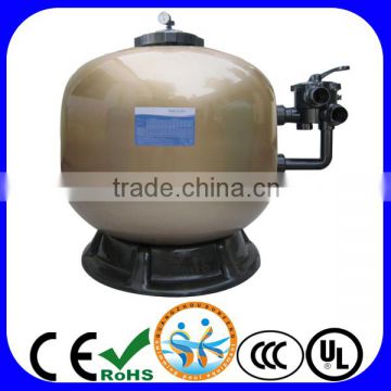 Smooth side mount sand filter, swimming pool filter