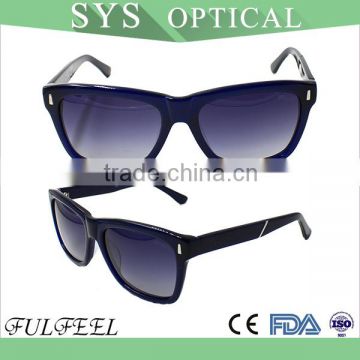 2015 Simple style durable acetate polarized sunglasses for adult boys