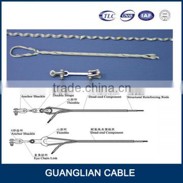 China Manufacturing Preformed OPGW dead end 160kn optical cable tension clamp