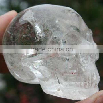 Natural Rock Clear Crystal Skull