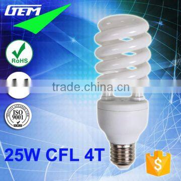 E27 B22 Lamp Base T4 25W Half Spiral Energy Saving Lamp With Hot Sales Promotion