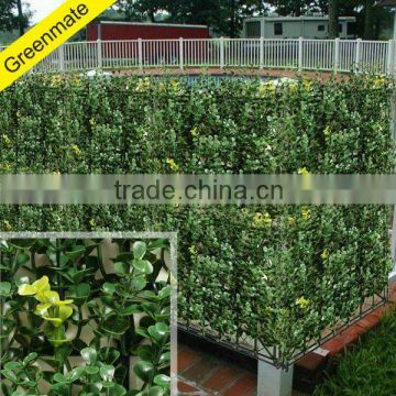 Buxus leaf shape artificial hedge fence
