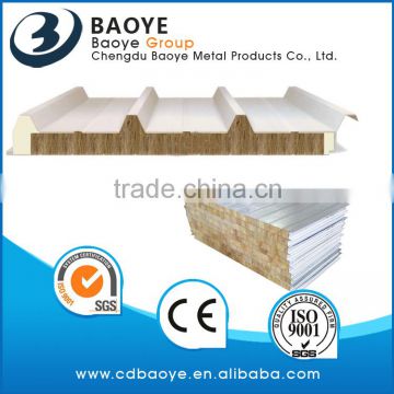 environment protect rock wool sandwich panel from chengdu china
