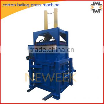 Unique hydraulic vertical cotton baling press machine