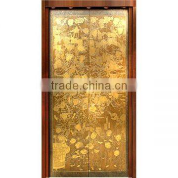 304 Luxury Etched Pattern Stainless Steel Elevator Door Decoration