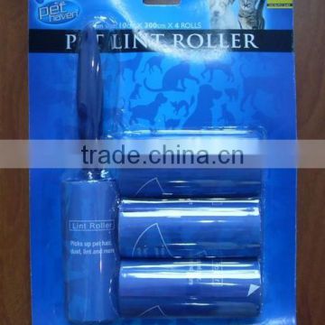 Promotional plastic dust cleaning roller set with 3 refills