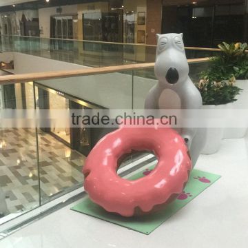 Fiberglass bear statue sculpture with candy