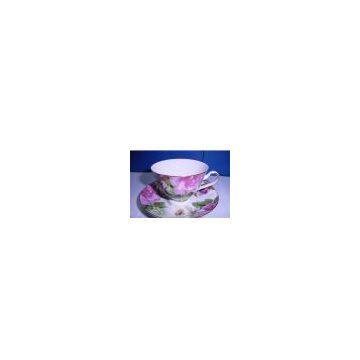 12 PCS 200cc ceramic & porcelain tea cup and saucer