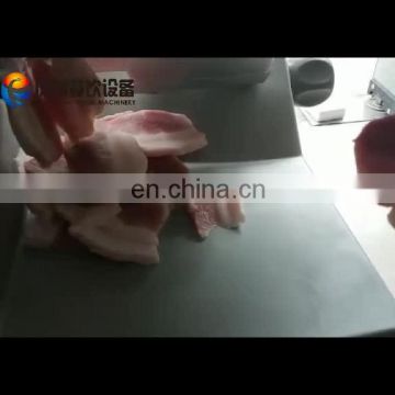 Desk-top Meat Pork Bacon Slicing Machine Food Mutton Beef Roll Carving Equipment with 0-13mm
