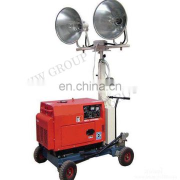 Portable bolloon light tower machine telescopic light tower with tower mast