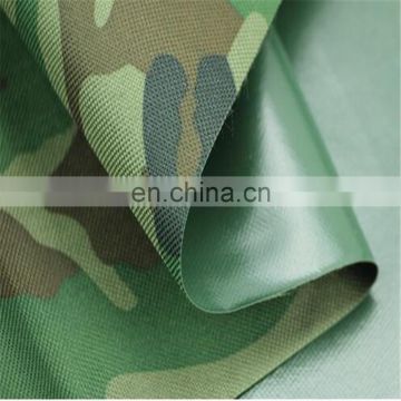 camo/camouflage PU PVC waterproof oxford fabric for bags tent