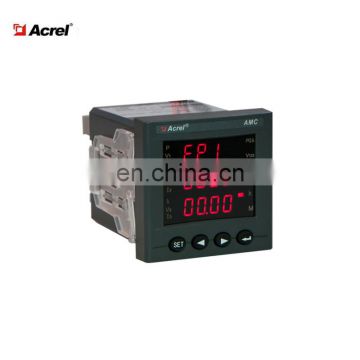 3P4W ampere volt power meter LED AMC72-E4/KC with rs485 modbus